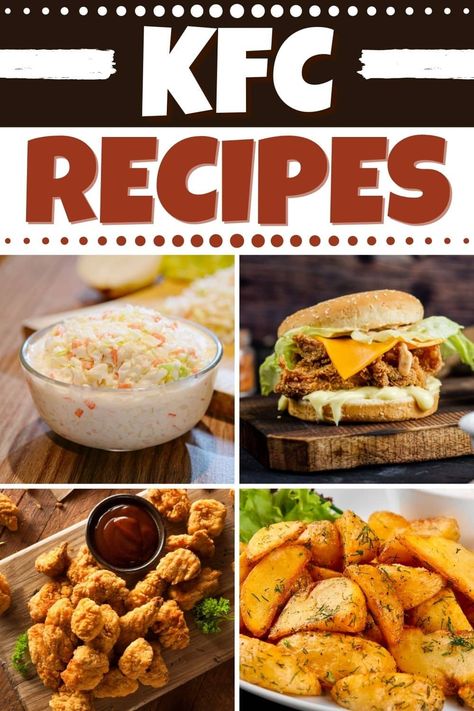 Skip the drive-thru and make these copycat KFC recipes at home! From biscuits to coleslaw to, of course, chicken, even Colonel Sanders will approve of these recipes. Kfc Recipes, Copycat Kfc, Kfc Chicken Recipe, Kfc Recipe, Colonel Sanders, Culinary Cooking, Homemade Pantry, Food Charlatan, Copykat Recipes