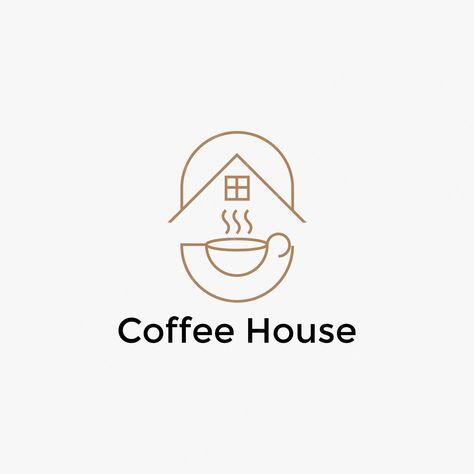 Coffee Cafe Logo, Coffee Brand Logo, Logo For Cafe, Coffee House Logo, Coffee Moodboard, Cafe Logos, Logo Cafe, Logo Design Coffee, Beauty Drink