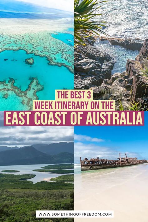 East Coast Australia Itinerary, Australia East Coast, East Australia, Australia Tourist Attractions, East Coast Australia, Australia Road Trip, Australia Itinerary, The Whitsundays, Road Trip Map