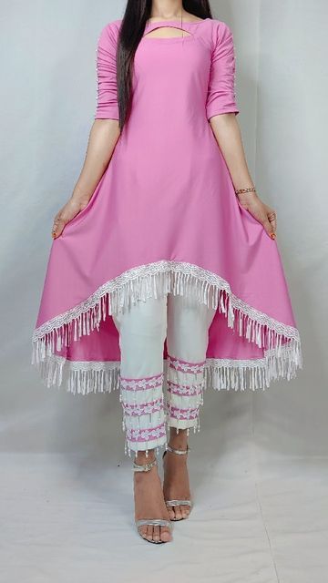 Up And Down Kurti Design, Indian Dress Up, Simple Dress Casual, Fancy Kurti, Fancy Dresses Long, Modest Dresses Casual, Dress Design Patterns, Sleeves Designs For Dresses, Beautiful Dress Designs