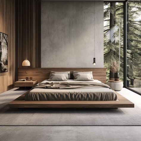 Japandi Bed, Japandi Bedroom, Minimalist Bedroom Decor, Tranquil Bedroom, Modern Minimalist Bedroom, Sophisticated Bedroom, Zen Bedroom, Minimalist Bedroom Design, Interior Minimalista