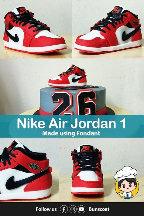 Embrace legendary style with Jordan shoes | Michael Jordan shoes | The Retro Classics | Jordan cake for the real Jordan fans Michael Jordan Cake, Michael Jordan Birthday, Nike Cake, Cakes For Teenagers, Cake Topper Template, Jordan Cake, Shoes Cake, 15th Birthday Cakes, Shoe Cakes