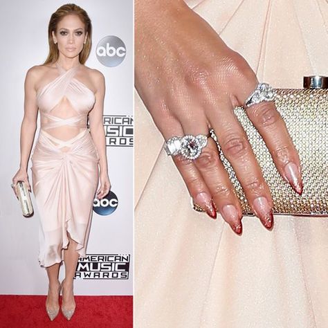 Jlo Nails, Jlo Makeup, Celebrity Manicures, Red Carpet Nails, J Lo Fashion, Sns Nails Colors, Modern Nail Art, Thanksgiving Nail Art, Popular Nail Art