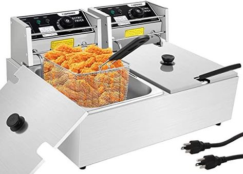 Commercial Deep Fryer, Deep Fryer Accessories, Best Deep Fryer, Electric Deep Fryer, Deep Fryers, Deep Fryer, Kitchen Must Haves, Best Commercials, Food Cart