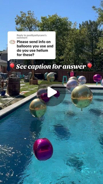 Party Hop 🎉 Balloons 🎈 on Instagram: "🎈✨ Q&A Time with Party Hop! ✨🎉
Q: Can you share info on the balloons you use, and do you use helium for them?

A: Absolutely! We use a mix of stunning 36-inch latex and Bobo balloons, along with 16 and 21-inch foil orb balloons to create our pool displays! 🎈💖 We’re all about using top-quality brands like Tufftex and Anagram to ensure your balloons look amazing and last throughout your event! ✨

And yes, for those floating balloons above the pool—we always use helium to get that magical floating effect! 💦🎈

Got more balloon questions? Drop them in the comments! 💬

#qanda #tuftexballoons #poolparty #balloons #balloondecor #balloonstylist #partyideas #partydecor #events #eventstyling #eventplanner #party #partyplanner" Orb Balloons, Bobo Balloons, Floating Balloons, Balloon Art, Event Styling, Senior Year, Party Planner, The Balloon, Balloon Decorations