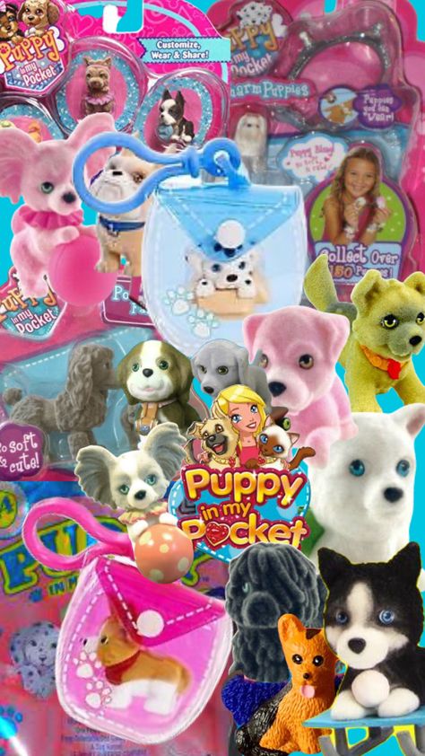 puppy in my pocket :DD #puppyinmypocket #y2k #90s #kidstoys #collectables #puppies #cute #toys #pink Pocket Puppies, Puppy In My Pocket, 2000s Toys, Y2k Nostalgia, Puppies Cute, Happy Stuff, 2000s Nostalgia, Popular Toys, Toy Puppies