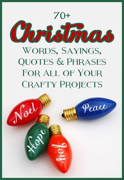 Christmas Sayings, Quotes and Phrases to use for signs, cards, decor, gift tags, etc. Cute Christmas Quotes, Christmas Sayings, Christmas Phrases, Sayings And Phrases, Card Sayings, Christmas Words, Christmas Quotes, Christmas Pictures, Christmas Signs