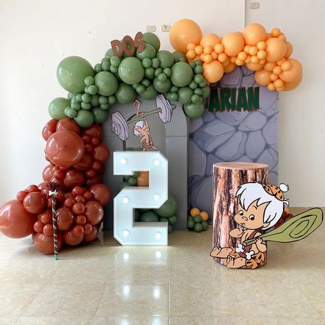 Bam Bam Flintstones Party, Flinstones Birthday Party Food Ideas, Flinstones Party Ideas, Bambam Birthday Party Ideas, Bam Bam Birthday Party, Flinstones Birthday Party, Second Birthday Boys, 2nd Birthday Party For Boys, Wild Birthday Party