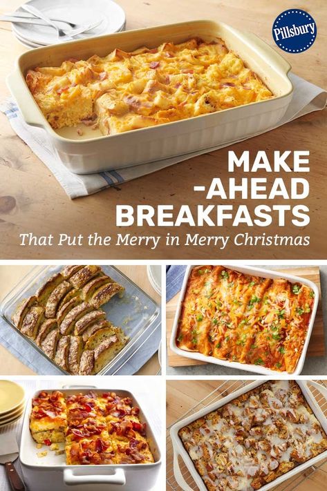 Breakfast You Can Make The Night Before, Night Before Christmas Breakfast, Breakfast Ideas To Make The Night Before, Night Before Breakfast, Pilsbury Recipes, Paterson Nj, Healthy Brunch Recipes, Pillsbury Recipes, Healthy Brunch