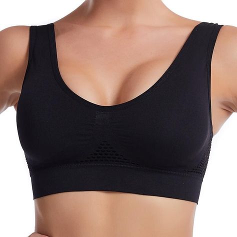 Support:Medium Support Strapless Sports Bra, Mesh Bras, Cheap Sports Bra, Running Bra, Mesh Sports Bra, Sport Bras, Bra For Women, Padded Bralette, Yoga Sports Bra