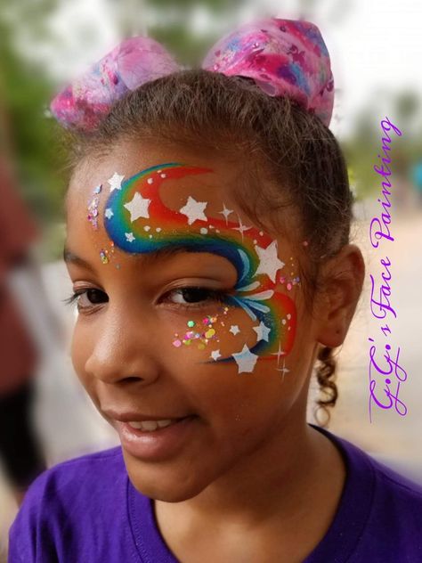 Face Painting Booth Ideas, Line Buster Face Paint, Small Face Painting Ideas, Facepainting Ideas Easy, Cute Face Paint Ideas, Kids Face Painting Easy, Simple Face Paint, Face Painting Images, Easy Face Painting Designs