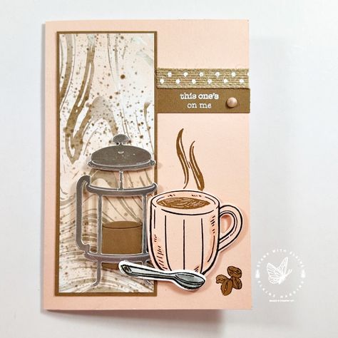 Sneak Peek - Latte Love - Stamp with Elaine Coffee Themed Cards, Coffee Stamps, Chocolate Card, Coffee Cards, Love Stamps, Fancy Fold Cards, Stamping Up Cards, Fun Fold Cards, Card Making Inspiration