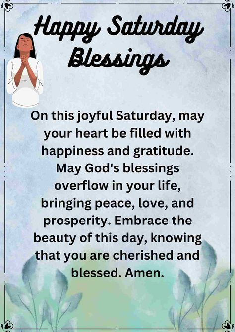 30+ Saturday Blessings Quotes & Images [Saturday Morning] Saturday Blessings Quotes, Saturday Morning Greetings, Good Morning Saturday Wishes, Jesus Quotes Inspirational, Good Morning Bible Verse, Christian Good Morning Quotes, Good Morning Prayer Quotes, Saturday Morning Quotes, Week Blessings