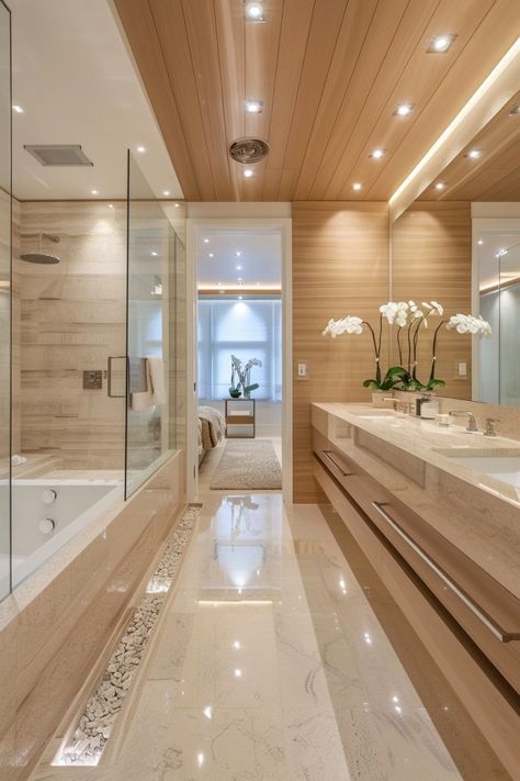 Huge Bathroom Ideas, Dream Bathroom Luxury, Bathrooms Luxury, Luxury Master Bathrooms, Bathroom Remodel Shower, Bathroom Inspiration Decor, Dream House Rooms, Bathroom Design Luxury, Dream Bathrooms