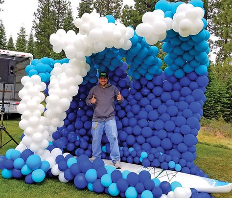 Inflatable Art, Selfie Station, Balloon Tree, Martis Camp, Baseball Theme Party, Hawaiian Party Decorations, Family Festival, Waves Photos, Island Theme