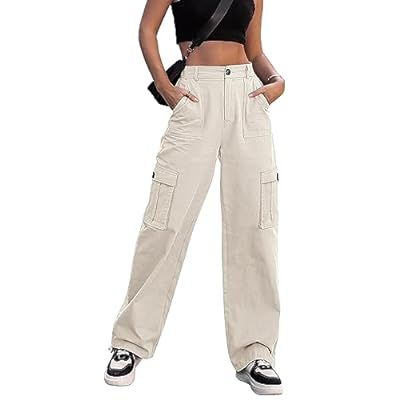 Cargo Pants Wide Leg, Cargo Pants Women Baggy, Wide Leg Casual Pants, Streetwear Cargo Pants, High Waisted Cargo Pants, Cargo Pants Outfits, Y2k Pants, Casual Wide Leg Pants, Loose Trousers