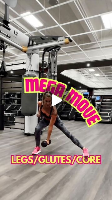 Kira Stokes - kirastokes.com on Instagram: "SOUND ON: obv MAJOR legs/glute work but also big time sneaky core work - it’s all about the PAH-POW💥in this STOKED MEGA MOVE sequence - similar to the sequence in “Lower Body Build Burnout” KSFITAPP 🔹Anytime you load on one side you ask more of your core to keep you stable - as with the ipsilateral load (loaded on the same side as the focus leg/glute) dumbbell reverse lunge AND the lateral lunge  🔹You also tap into your core during the lateral during the shift and switch of the weight to the opposite side - lock and load…PAH-POW 💥feel your obliques light up  ⭐️Aim for 10 reps of the entire sequence - one heavy (for you) dumbbell, I’m using 25lbs  ⭐️Stay tuned - I’ll post a reel showing how I would program this Mega Move into a full #thestoked Side Lunges With Weights, Lunges With Weights, Kira Stokes, Body Build, Lateral Lunges, Core Work, Side Lunges, Reverse Lunges, The Shift