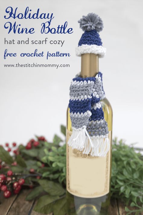 Crochet Wine Bottle Hat And Scarf Pattern, Wine Bottle Hat And Scarf Pattern, Crochet Wine Bottle Cozy Free Pattern, Crochet Wine Bottle Topper Free Pattern, Crochet Wine Bottle Hat And Scarf, Wine Bottle Hats, Crochet Wine Bottle Sweater, Crochet Wine Bottle Cover Free Pattern, Crochet Wine Bottle Holder