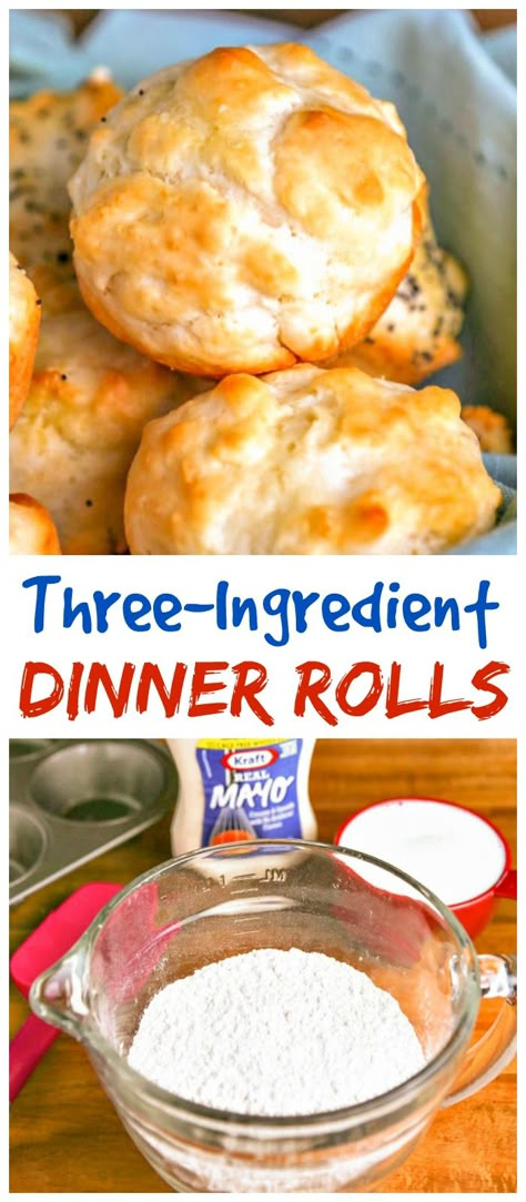 No Yeast Dinner Rolls - The Weary Chef Yeast Dinner Rolls Recipe, Yeast Dinner Rolls, Easy Dinner Rolls, Quick Dinner Rolls, Dinner Rolls Easy, Rolls Baking, Yeast Rolls Recipe, No Yeast Dinner Rolls, No Yeast Bread