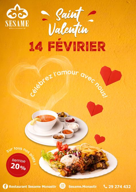 Valentines Day Creative Ads Food, Colorful Ads, Chocolate Poster, Valentines Social Media, Poster Valentine, Coffee Ads, Valentine's Day Food, Poster Restaurant, Fast Food Advertising