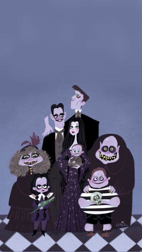 Addams Family Background, Addams Family Tarot, Addams Family Wallpaper, Family Wallpaper, Halloween Wallpaper Iphone Backgrounds, Family Background, Wallpaper Disney, Disney Collage, Halloween Wallpaper Iphone