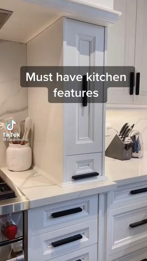 #kitchenmakeover #kitchenrenovation #kitchenreno Kitchen Color Scheme, Appliance Storage, Kitchen Appliance Storage, Kitchen Cabinet Layout, Kitchen Layout Plans, Home Office Inspiration, Kitchen Cupboard Designs, Kabinet Dapur, The Perfect Kitchen