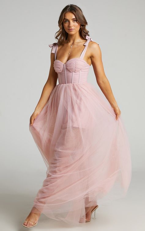 Tulle Pink Dress, Disney Princess Dresses, Maxi Gown, Speak Now, Tulle Gown, Fancy Dresses Party, Bustier Dress, Maxi Gowns, Pink Maxi Dress