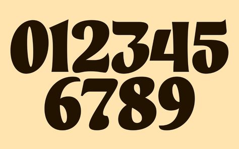 Font Ideas Numbers, Number Art Design, Fun Number Fonts, Number Fonts Design, Aesthetic Numbers, Cool Number Fonts, Numeric Fonts, Best Number Fonts, Fonts Numbers