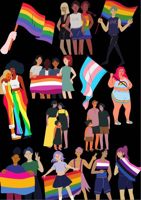 Holding Pride Flag Pose Reference, Lgbtq Illustration, Lgbtq Pride Art, Lgbtq Wallpapers, Lgbt Culture, Lgbtq Art, Flag Drawing, Lgbtq Quotes, Lgbtq Flags