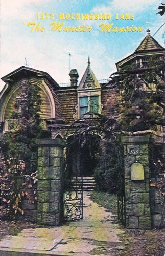 The Munster Mansion on the Universal Studios Backlot, c. 1965 - Postcard The Munsters House, Munsters Car, Munsters House, 1313 Mockingbird Lane, Munsters Tv Show, The Munster, Yvonne De Carlo, Movie Studios, The Munsters