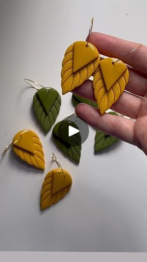 Another Day Of Sun, Unique Clay Earrings, Handmade Clay Jewelry, Feather Art, Polymer Jewelry, Fall Accessories, 1k Views, Handmade Clay, Fall Jewelry