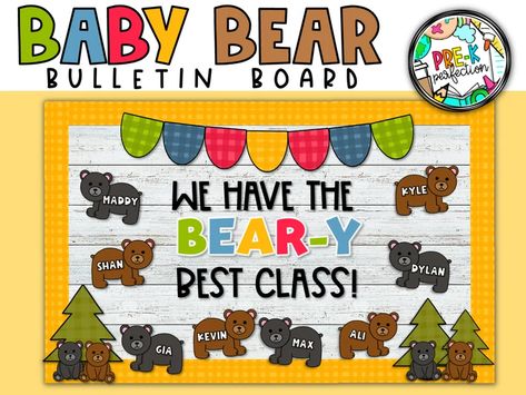 Kindergarten Bulletin Board Ideas Student Work, Infant Back To School Bulletin Boards, Toddler Back To School Bulletin Boards, Welcome Back To School Bulletin Boards Daycare, Teddy Bear Classroom Theme, Outdoor Bulletin Board Ideas, Welcome Back Bulletin Boards Preschool, Infant Birthday Board Ideas, September Bulletin Board Ideas Daycare