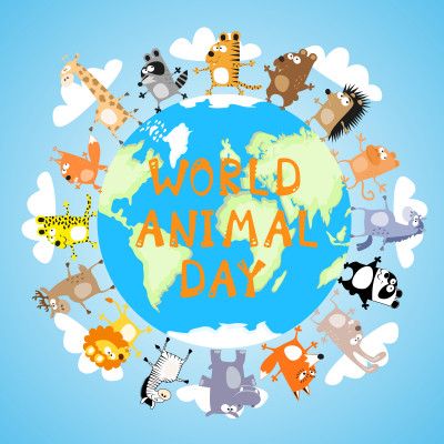 Education Vector, World Animal Day, Animal Day, Cool Paper Crafts, Drawing Activities, Preschool Education, Cartoon World, Cute Character, Pet Day