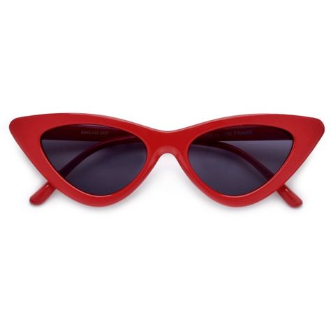 Slim Streamlined Cat Eye Silhouette Sunnies (93 MXN) ❤ liked on Polyvore featuring accessories, eyewear, sunglasses, glasses, filler, Ð¾ÑÐºÐ¸, red cat eye glasses, cat eye sunnies, cat-eye glasses and cateye sunglasses Red Cat Eye Glasses, Red Lens Sunglasses, Red Cat Eye Sunglasses, Glasses Cat Eye, Cateye Glasses, Cat Eye Sunnies, Sunglasses Cat Eye, Eye Silhouette, Red Glasses