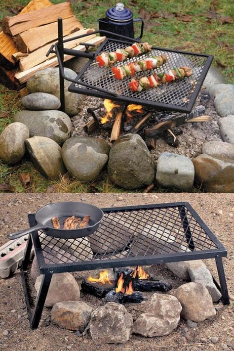 Fire Pit Tables, Fire Pit Coffee Table, Pit Bbq, Fire Pit Cooking, Outdoor Fire Pit Designs, Fire Pit Landscaping, Bbq Grill Design, Cool Fire Pits, Fire Pit Furniture