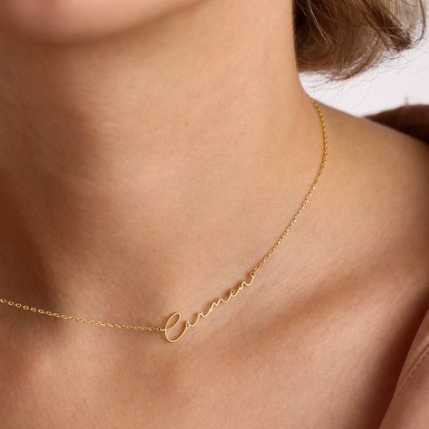 Name Choker, Custom Signature, Signature Necklace, Name Necklaces, Name Jewelry, Custom Name Necklace, Custom Necklace, Personalized Necklace, Gold Gold