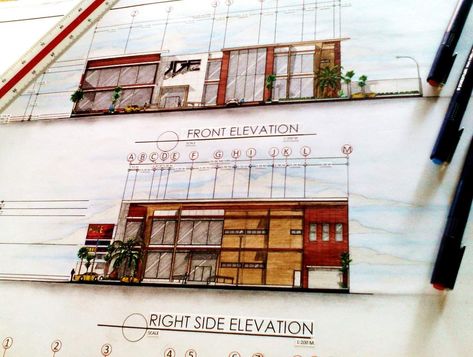 Barangay Hall Floor Plan, Section Rendering Architecture, Barangay Hall Design, Markers Drawing Architecture, Interior Design Portfolio Layout, Building Design Plan, Architecture Drawing Presentation, Interior Design Layout, Landscape Architecture Drawing