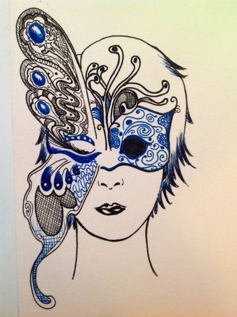 A Butterfly Drawing, Simple Butterfly Drawing, Butterfly Masquerade Mask, Butterfly Masquerade, Easy Diy Costume, Mask Butterfly, Diy Costume Ideas, Butterfly Simple, Paper Face Mask