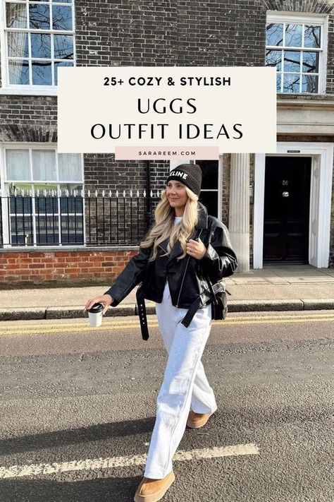 Ugg Maxi Curly Platform Outfit, Outfits With Mini Platform Uggs, Bear Paw Boots Outfit Winter, Ugg Platform Outfit Winter, Sweat Pants Uggs Outfit, Women’s Ugg Tasman Outfits, How To Style Mini Platform Uggs, Ugg Platform Boot Outfit, Fuzzy Clogs Outfit