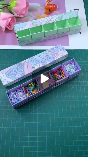 Origami Scrapbook, Box Papercraft, Origami Kutu, Paper Rose Craft, Handmade Paper Art, Paper Box Diy, Paper Folding Crafts, Rose Crafts, Card Decoration