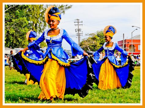 barbados traditional clothing | ... - Barbadian Dancers in Traditional Dress | Flickr - Photo Sharing Barbados Clothing, Labor Day Outfits, Traditional Dresses For Kids, Traditional Dresses African, Carnival Outfit Carribean, Caribbean Outfits, Frida Kahlo Style, Caribbean Fashion, Costumes Around The World