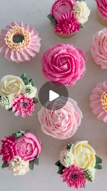 Brooke Fulton on Instagram: "Here she is! 🩷  My biggest Cupcake Bouqcake to date! 30 delicately hand piped buttercream flowers arranged into a standing bouquet 🧁💐🌸  This Bouqcake was delivered to Brisbane for the recent @internationalcakeshowaustralia 🎂💖  I’m not going to admit how long this took me to make 🫣 but I do know I loved every second of it 😍  A cheeky appearance from my son trying to get in on the action too 💙😂  @loyalbakeware Piping Tips @colour.mill Hot Pink, Baby Pink, Rose, Raspberry, Yellow, Olive & White Custom Round Business Sign All from @cakersparadise 🌸 Use code BROOKE10 at checkout Dow a discount on each purchase ✨  Cellophane Acid Free Tissue Paper @kochandco ✨  Cups Round Box  Wrapping Paper  @choicethediscountstore ✨  Pull Bow  Ribbon @shein_au 🎀  #cupca Standing Bouquet, Bridal Shower Cups, Big Cupcake, Box Wrapping, Pull Bows, Cupcake Bouquet, Pink Bridal Shower, Buttercream Flowers, Piping Tips