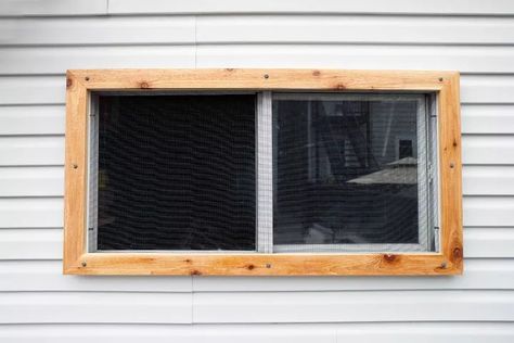 14 Easy Window Makeover DIY Ideas | Hometalk Window Makeover, Craftsman Style Trim, Planter Shelf, Garage Windows, Faux Roman Shades, Frosted Window Film, Reclaimed Brick, Makeover Before And After, Stone Fire Pit