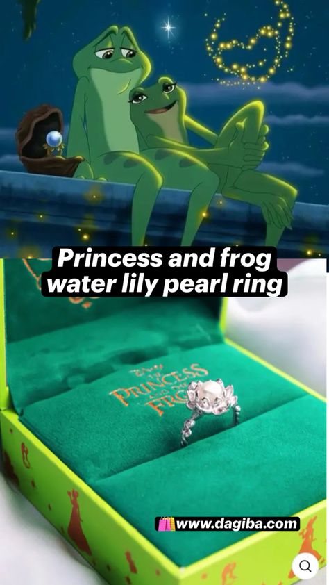 Princess And The Frog, The Frog, Water Lily, Pearl Ring, Lily, Disney, Ring, Water