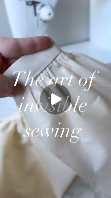 Stitch In The Ditch Tutorial, How To Sew Gathers, Hidden Stitch, Stitch In The Ditch, Mood Board Fashion Inspiration, Diy Skirts, Invisible Stitch, Hem Stitch, Seam Allowance