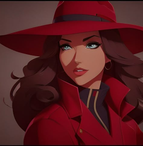 Carmen Sandiego Original, Carmen Sandiego Aesthetic, Belle Fanart, Woman Animation, Carmen Sandiego Fanart, Carman Sandiego, Carmen Sandiago, Red Crackle, Carmen San Diego