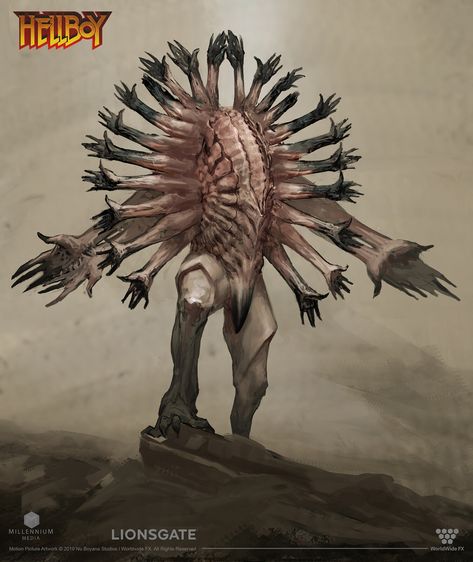 Hecatoncheires Art, Creature Design Horror, Nightmare Demon, Demon Concept Art, Horror Demon, Nightmare Monster, Dark Creatures, Arte Alien, Horror Monsters