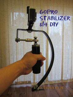 Picture of GoPro - Steady Cam Stabilizer - DIY Streamer Diy, Gopro Diy, Gopro Ideas, Dslr Quotes, Gopro Video, Photography Lighting Setup, Camera Slider, Dslr Photography Tips, Gimbal Stabilizer