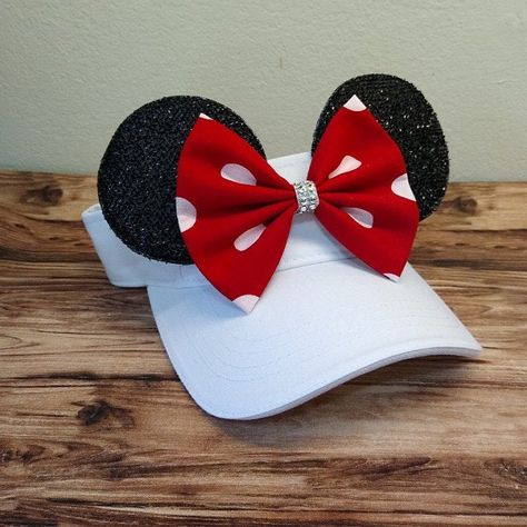 Disney Visor, Disney Minnie Ears, Disney Ears Hat, Diy Disney Ears, Disney Ears Headband, Disney Diy Crafts, Diy Mickey Ears, Accessoires Barbie, Disney Mouse Ears