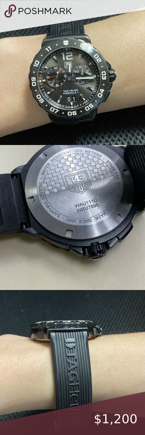 TAG HEUER Formula 1 Men's Watch Tag Huer, Tag Heur, Mens Tag Heuer Watches, Golf Watch, Tag Heuer Formula 1, Tag Heuer Formula, Divers Watch, Authentic Watches, Mens Accessories Jewelry